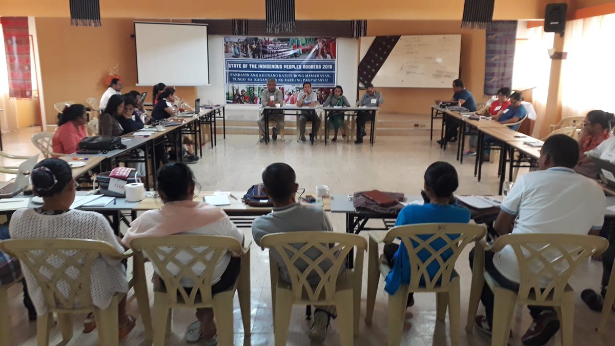 lrcphl's tweet photo. IP leaders gather to talk about the TRUE state of IPs. IP communities remain vulnerable to attacks on their rights, self-determination, ancestral domains & territories. Organized by @KatutubongLilak, @mppm & LRC-KSK/FOE PH #IPRightsMatter #TindigKatutubo https://t.co/Ih1aNAiRSO