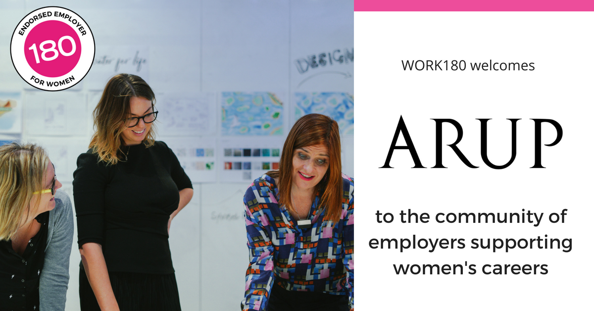 Welcome <a href="/ArupAustralasia/">Arup Australasia</a>! Offering 16 weeks paid parental leave at full salary after only 3 months employment, Arup also pays superannuation whilst staff are on unpaid parental leave up to the first year - working to close the gender #supergap. Learn more: work180.com.au/clients/arup