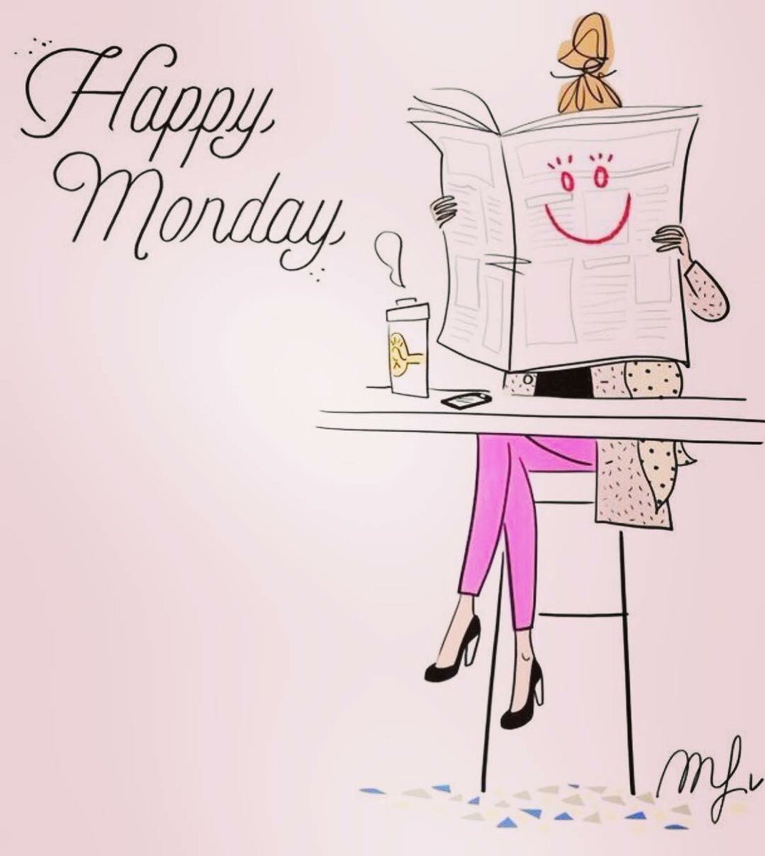 design_monday's tweet photo. It’s Monday! Time to unleash your inner #rockstar ✨ Requirements: #coffee, #heels and #lipstick 💄#mondaystyle #pinklady #goals #hartforddesigner #designyourmonday https://t.co/PPa9PtQMzQ