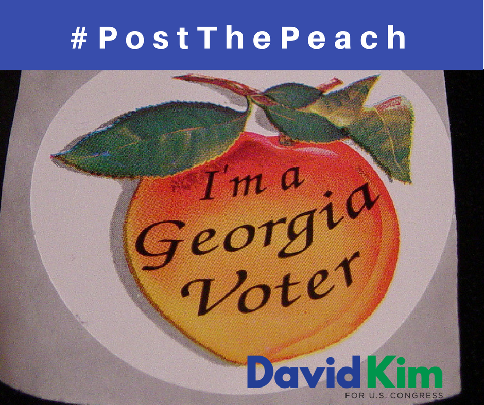 DavidKim2018's tweet photo. Don't forget to send us your pictures and we'll post them! Thanks for your support. Please help us get out the vote! #KimToWin #GA07 #gapol
3/3 https://t.co/GF7nk1bzFs