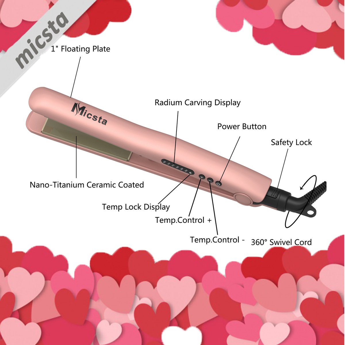 MicstaPro's tweet image. Get your favorite look in minutes with #Micsta #Hair #Straightener !🙋‍♀️