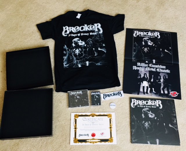 shakypubco's tweet photo. #MusicMonday 🚨 #BREAKER - #InDaysOfHeavyMetal ...#Reborn has officially been released in vinyl (black & white versions), CD, Cassette & Box Set! Reissue on #CultMetalClassics each #BoxSet contains #TShirt #Vinyl #CD #Cassette #Poster #Button & #Badge! 🚨 https://t.co/lFO1LgGhno