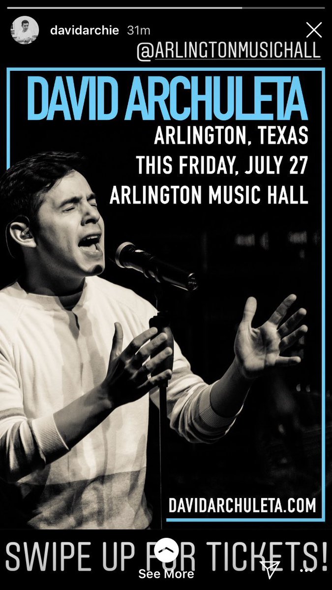 FODFansofDavid's tweet photo. Check out @DavidArchie IG story and get your #Arlington #Texas tickets!! #davidarchietour2018 https://t.co/OEcSxlUXZf https://t.co/0PCBeXyl54