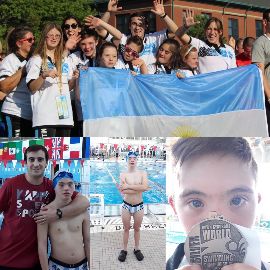 Felicitaciones al nadador Agustín Bortolotto quien obtuvo 🥈 , en el Mundial de Natación y Nado Sincronizado de Síndrome de Down en Truro (Canadá). El equipo de @integrasportsmdp representa a la Argentina en ambos deportes. #HaciendoJuntos <a href="/carlopezsilva/">Carlos Lopez Silva</a> <a href="/urquia_ale/">Ale Urquia</a>