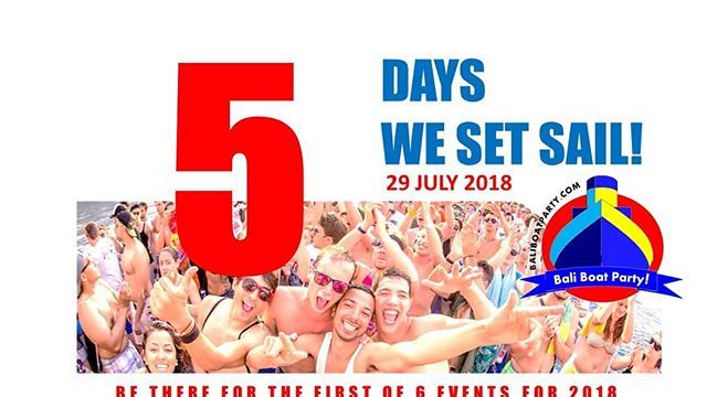 baliboatparty's tweet photo. Counting the days for the Bali's Biggest Boat Party!
Don't forget to secure yours, 'cause we're filling up fast!
BOOK ONLINE NOW
https://t.co/bwfZMJYTLt https://t.co/b7n9gBIDLN https://t.co/YtwUFgZXs6