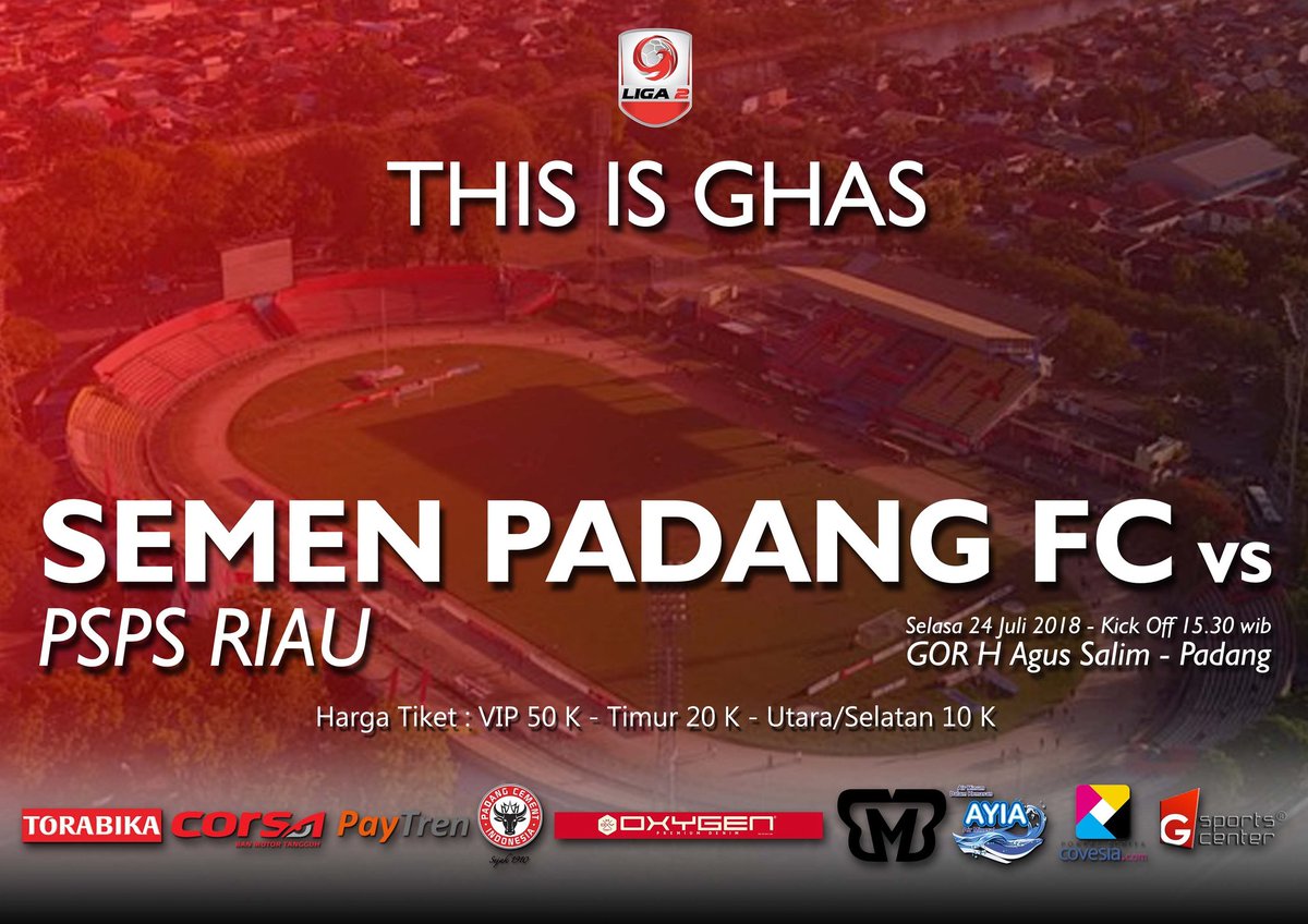 #SPFCDay #ThisisGHAS
Ayokita ramaikan. Yang diluar Sumbar tonton di TVOne, yang di Sumbar ayo merapat ke GHAS.
#KitoBangkik #liga2match