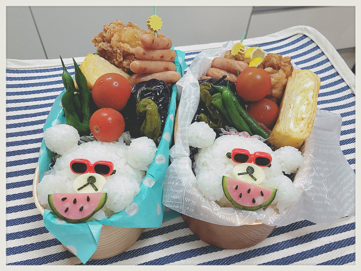 Uzivatel ぱんだまん Na Twitteru 今日のお弁当 夏よ 夏よ 1回くらいスイカやりたかったのよ でもカニカマなかったからハムでね 艸 サングラス付けたらふてぶてしい顔になっちゃった お弁当 キャラ弁 シロクマ 夏弁 お弁当作り楽しもう部 キャラ Uzivatel ぱんだまん Na Twitteru 今日のお弁当 夏よ 夏よ 1回くらいスイカやりたかったのよ でもカニカマなかったからハムでね 艸 サングラス付けたらふてぶてしい顔になっちゃった お弁当 キャラ弁 シロクマ 夏弁 お弁当作り楽しもう部 キャラ