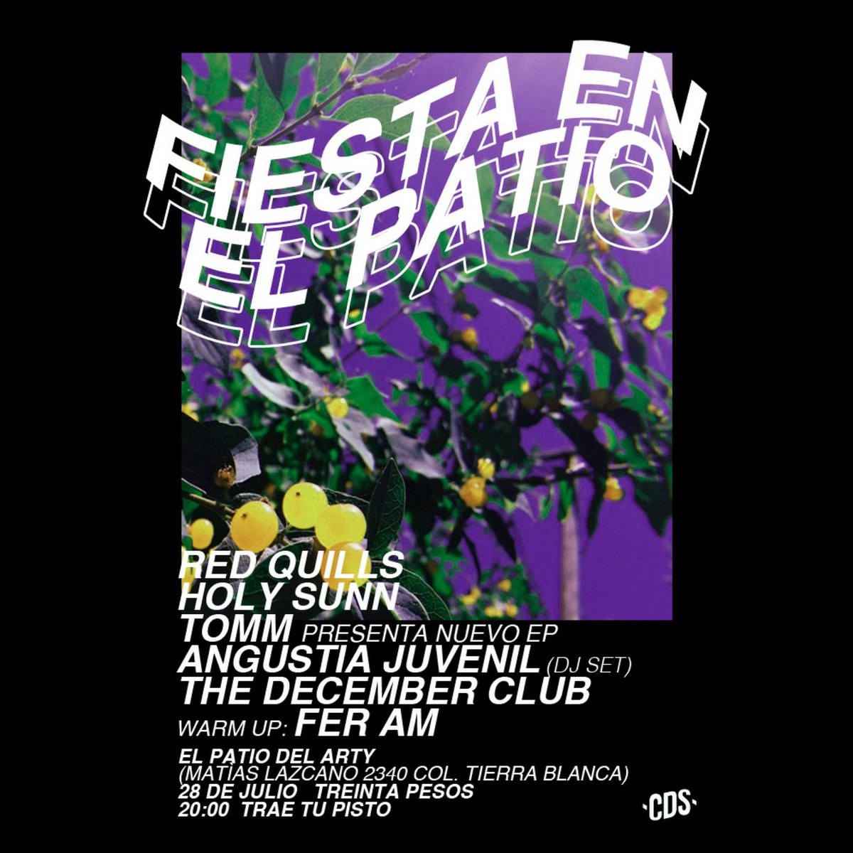 RedQuills's tweet image. Este sábado los @Tomm_Banda  estrenan nuevo EP y lo vamos a celebrar en esta fiesta de verano junto con @HOLYSUNNBAND  y #DecemberClub 🌵