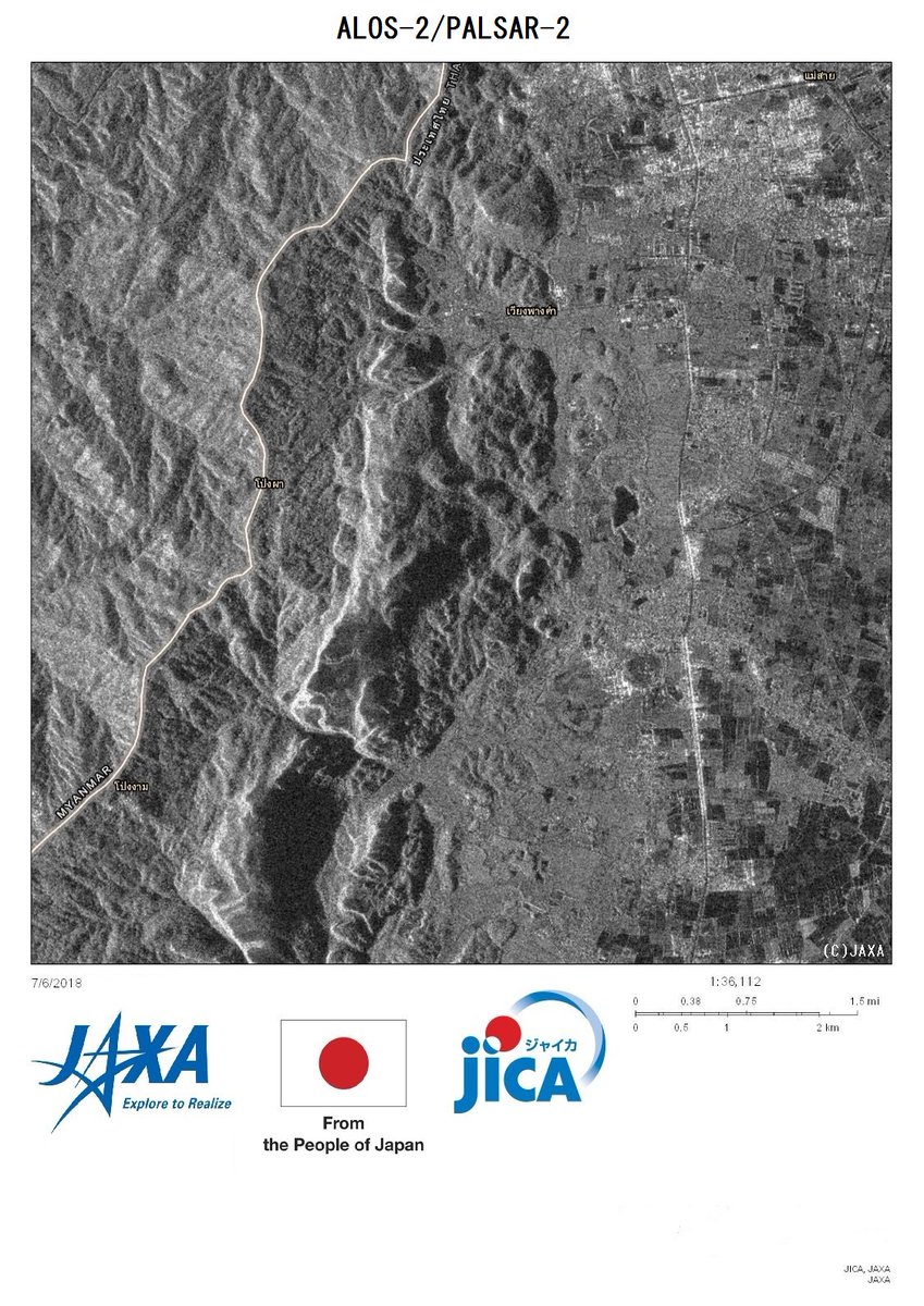 Jaxa 宇宙航空研究開発機構 タイ タムルアン洞窟に閉じ込められた地元サッカーチームの少年12名とコーチ1名が無事救出された件に関し Jaxaは 独立行政法人国際協力機構 Jica を通じて タイ政府に陸域観測技術衛星2号 だいち2号 Alos 2 の画像 Jaxa 宇宙航空研究開発機構 タイ タムルアン洞窟に閉じ込められた地元サッカーチームの少年12名とコーチ1名が無事救出された件に関し Jaxaは 独立行政法人国際協力機構 Jica を通じて タイ政府に陸域観測技術衛星2号 だいち2号 Alos 2 の画像
