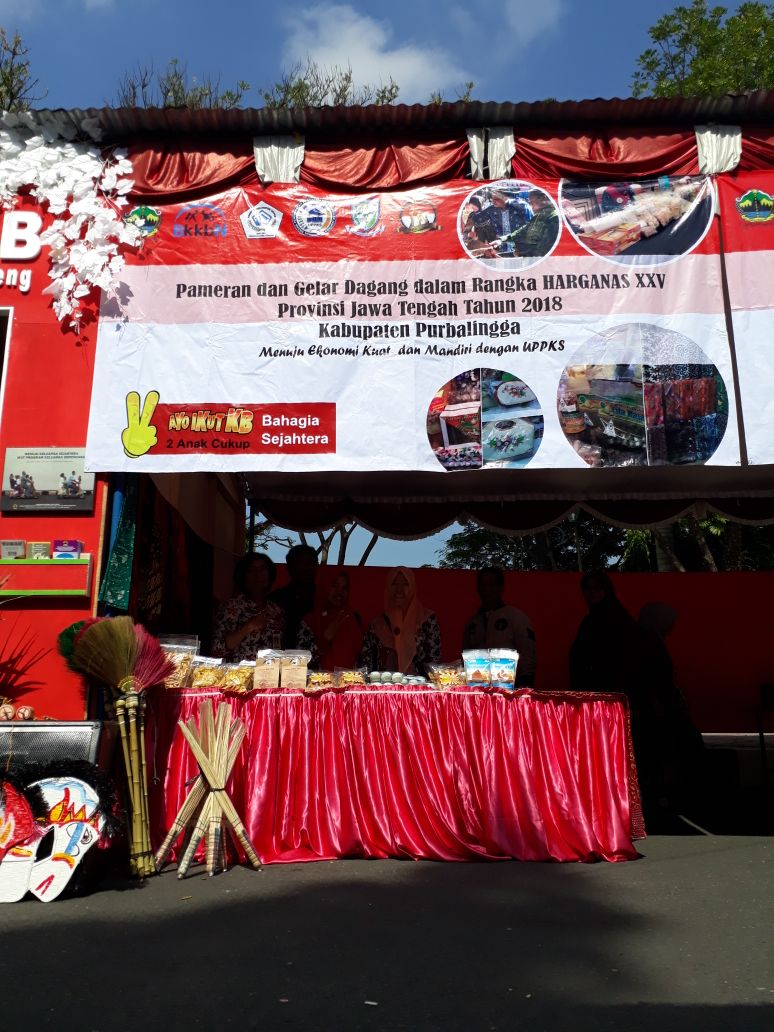 Gelanggang dagang UPPKS Purbalingga dlm peringatan Harganas XXV dan HAN TK Prov Jateng di Purworejo 24-25 Juli 2018