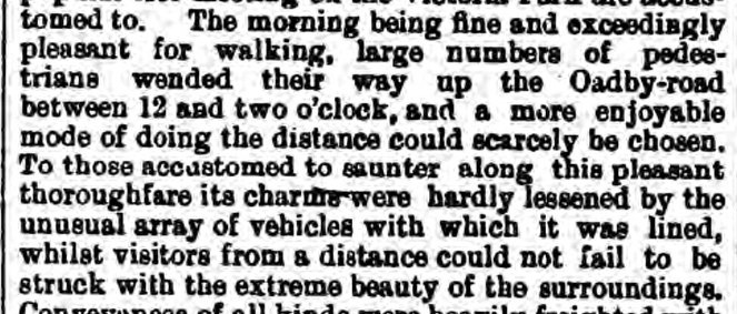 #OTD 24 July 1883, the new #LeicesterRacecourse opened in #Oadby , #Leicester.
The old racecourse on London Road later became Victoria Park. There was a rumour that the Prince of Wales would make an appearence but sadly he did not but 8,000 people did.