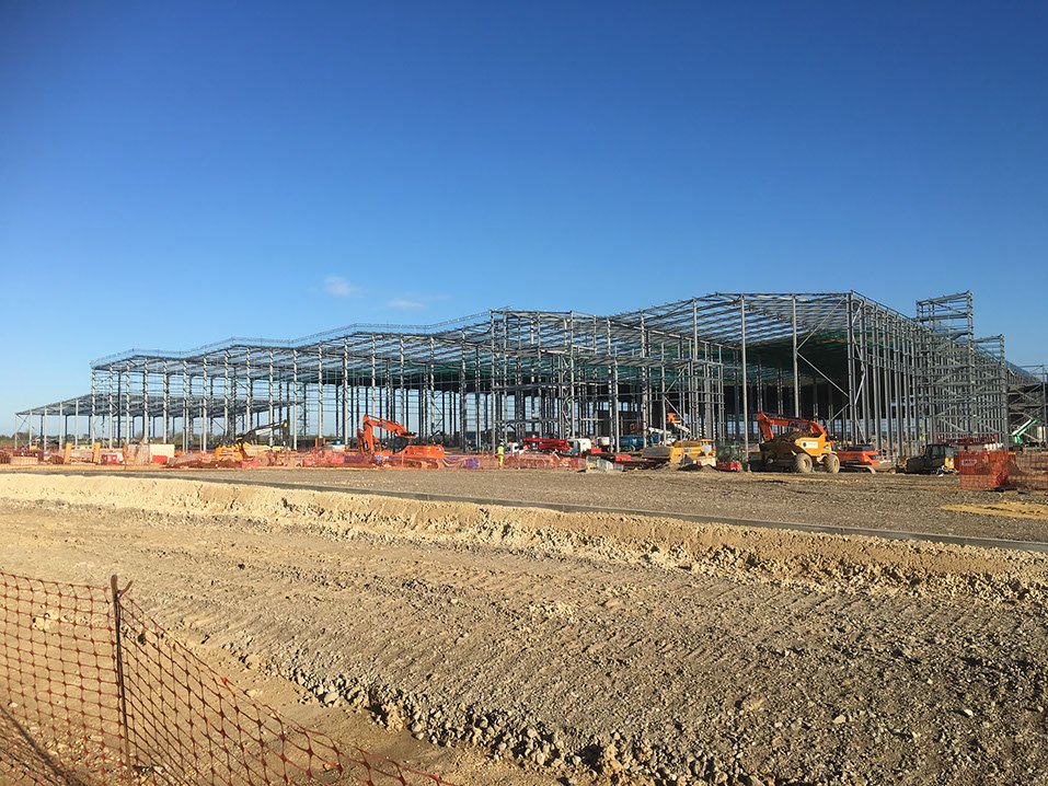 Regional Distribution Centre for TK Maxx

Scope of Works:

68,000 square metres of Fall Arrest Safety Netting

2,400 square metre of Strip Netting

1,200 metres of Roof Edge Protection

184 rising metres of Stair Access Tower