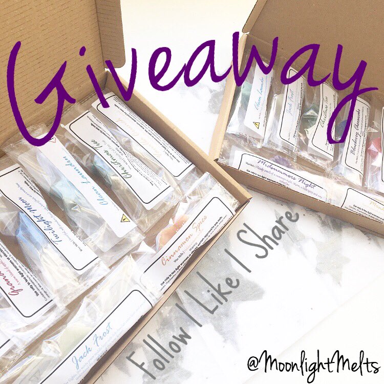 MoonlightMelts's tweet photo. 🎉It is time for a giveaway!💕
For your chance to win a free sampler set, make sure you’re following us, like this post and retweet!
Winner will be chosen at random on 05.08.18 ✨
T&amp;C’s apply https://t.co/TyzQTBc5wD