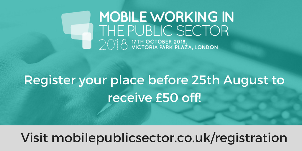 MobilePublicSec's tweet photo. Take advantage of our #Summer discount for #publicsector delegates. Find out more here - https://t.co/0rNvApR4Vf 
#MobilePS #Agile #Mobile #SmarterGov https://t.co/y45xQk1GOQ