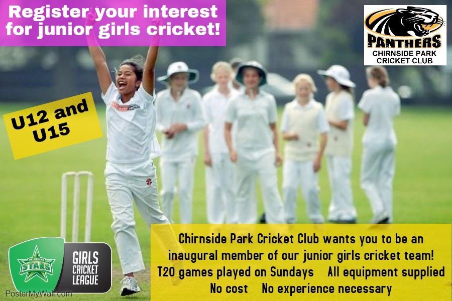 CPCCPanthers's tweet photo. Register your interest for Junior Girls &amp; Senior Womens cricket for 2018/19! https://t.co/dahg5sEcTG #girlscricket #womenscricket #cricket https://t.co/jlhsrEcgmh