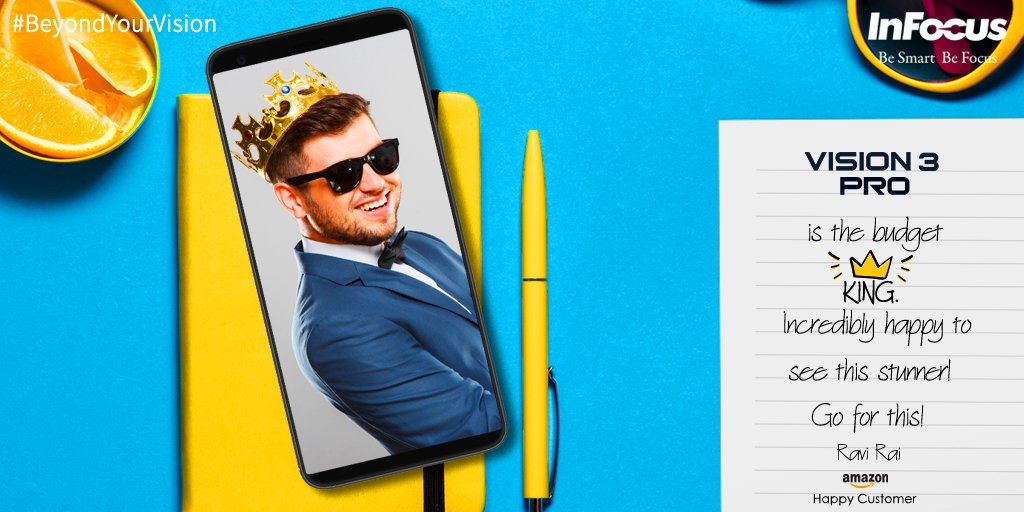 InFocus_IN's tweet image. We couldn’t agree more with the assessment!
Thank you for crowning #InFocusVision3Pro as the undisputed leader among budget performers!
#BeyondYourVision #Vision3ProReview