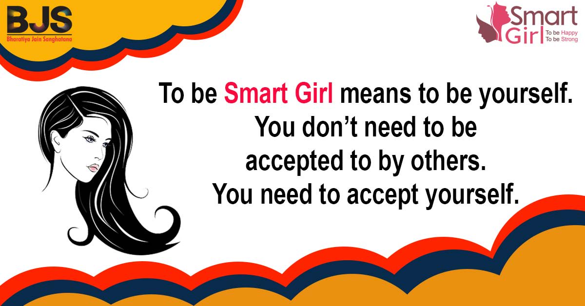 BJS_India's tweet photo. To be Smart Girl means to be yourself
To know more about Smart Girl project explore https://t.co/bnWrJTSrXN
Or write to us at info@bjsindia.org
#SmartGirl #BJS #GirlEmpowerment #SmartGirlFact https://t.co/C6kG7aSoQm