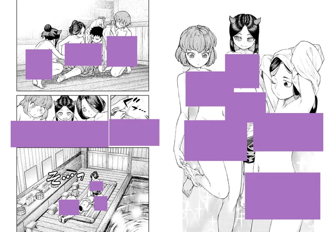 明日7月25日発売、月刊アクション9月号につぐもも112話が掲載です。
単行本のページ調整で15Pと少なめですがエロ密度は濃い目です。よろしくおねがいします～ 