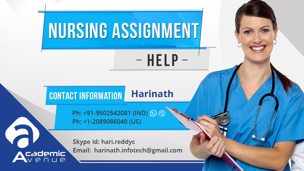 academic_avenue's tweet image. tinyurl.com/yaccw89w
Academic Avenue provides Nursing Assignment help. Our writers at Academic Avenue are experts in giving you best assignment solutions. We write assignments in all files and subjects of nursing.
#NursingAssignmentHelp
#ProfessionalAssignmentWriters