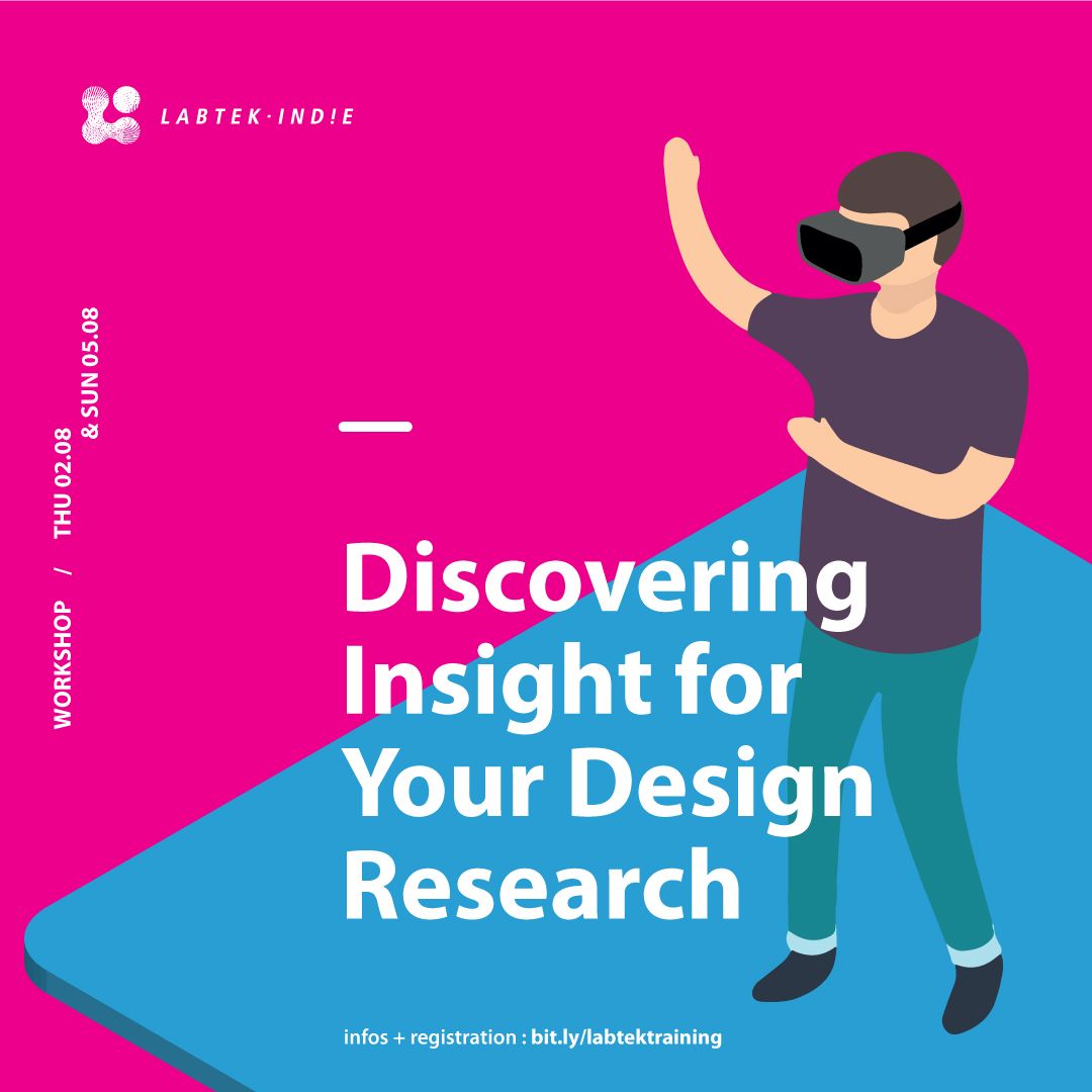 labtekindie's tweet photo. Another #UserResearch workshop from #LabtekIndie!
August 2nd and 5th 2018, from 9am to 4pm
in Bandung (detailed location tba)
Register: https://t.co/QddMfdw29z https://t.co/1ZBUgX28xa