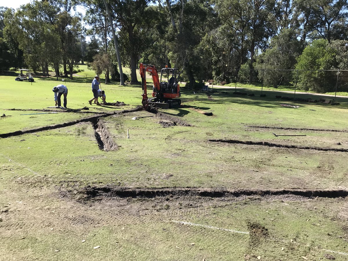 HeadlandSuper's tweet photo. Now that we can get to it, a little bit of drainage going down..... https://t.co/YLHq4Q2Ido