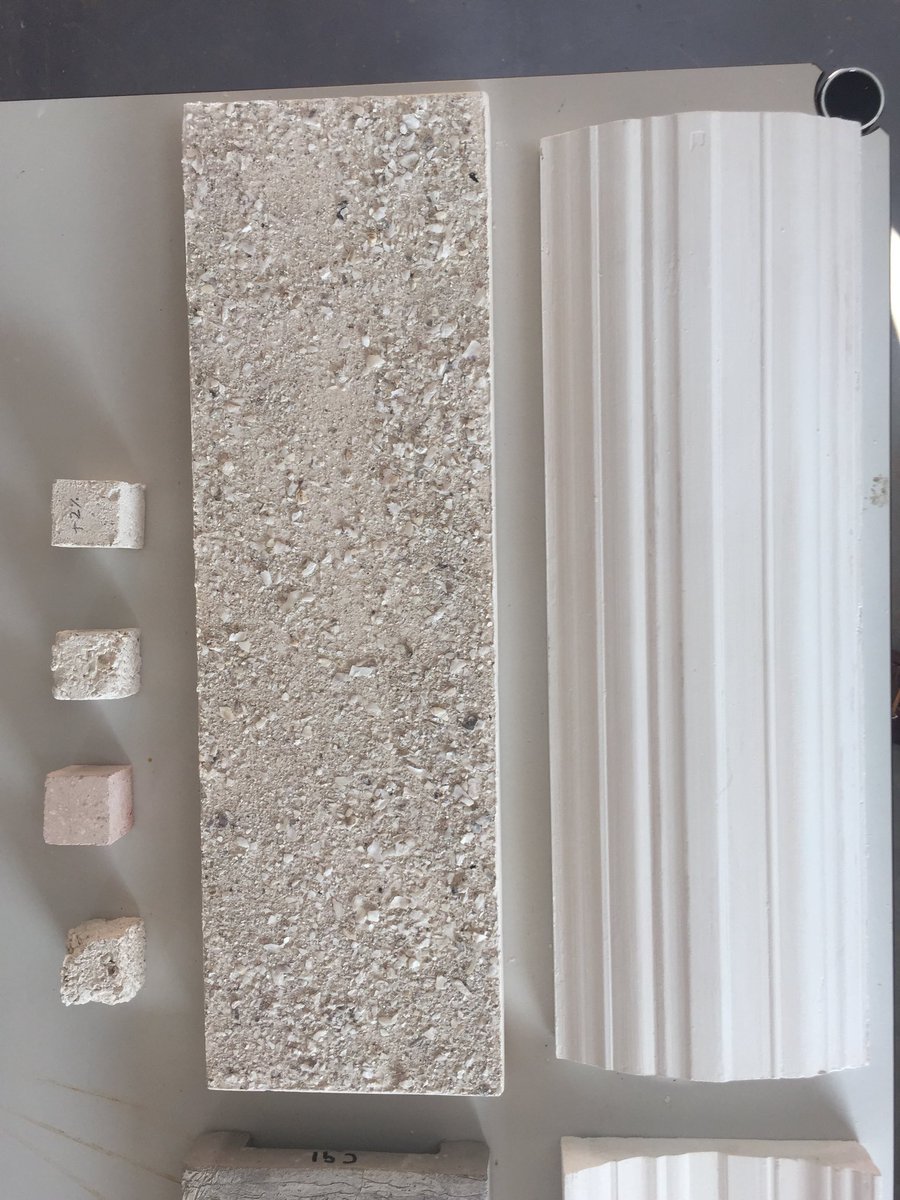 bbrown_studio's tweet image. Very exciting. @localworkstudio just made us a prototype external wall tile made ENTIRELY from Waste Oyster Shells from English’s of Brighton. Soon they will be cladding part of @WasteHouse @uniofbrighton with as part of our @INTERREGTweets Research @SBWRC_Project @MyCommunity21