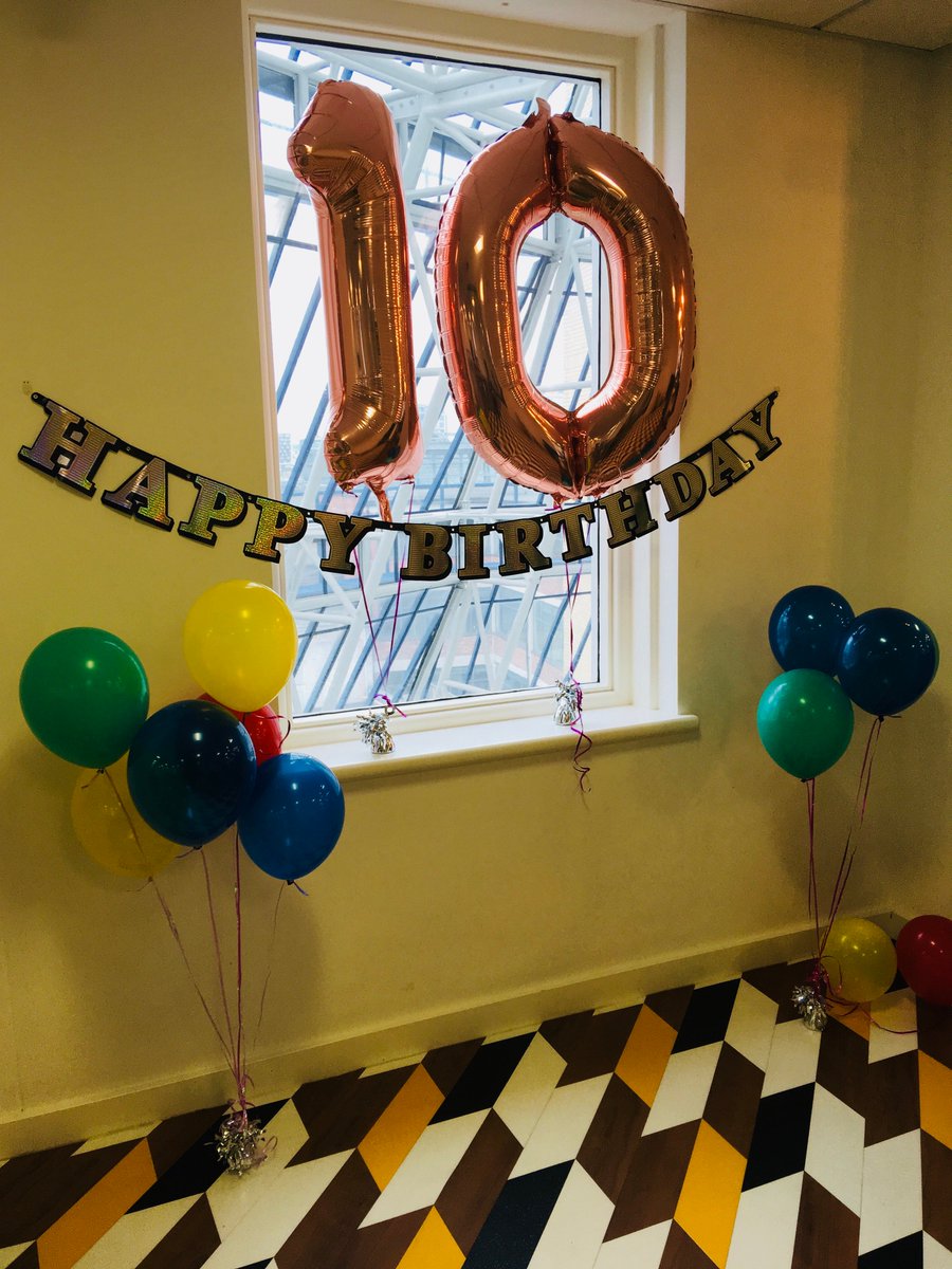 Space48ers's tweet photo. It's our birthday 💃🙌🎂🎉🎁 Space 48 is 10 years old today!! We're looking forward to a team gathering shortly with LOTS of cake 😋 (brace yourselves for tempting cake photos, coming soon) https://t.co/tvi8pKqmqE