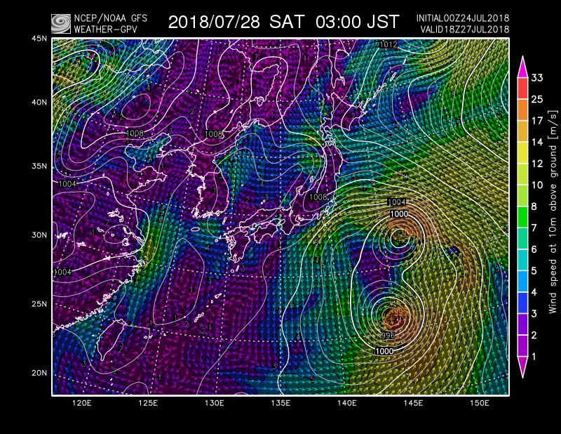 「台風12号www お前は、対隅田川花火大会用決戦兵器かよwww」「ワンフェス直撃か？」／なお名前：台風11号は「孫悟空（ウーコン）」台風12号（仮）は「ひばり（ジョンダリ）」