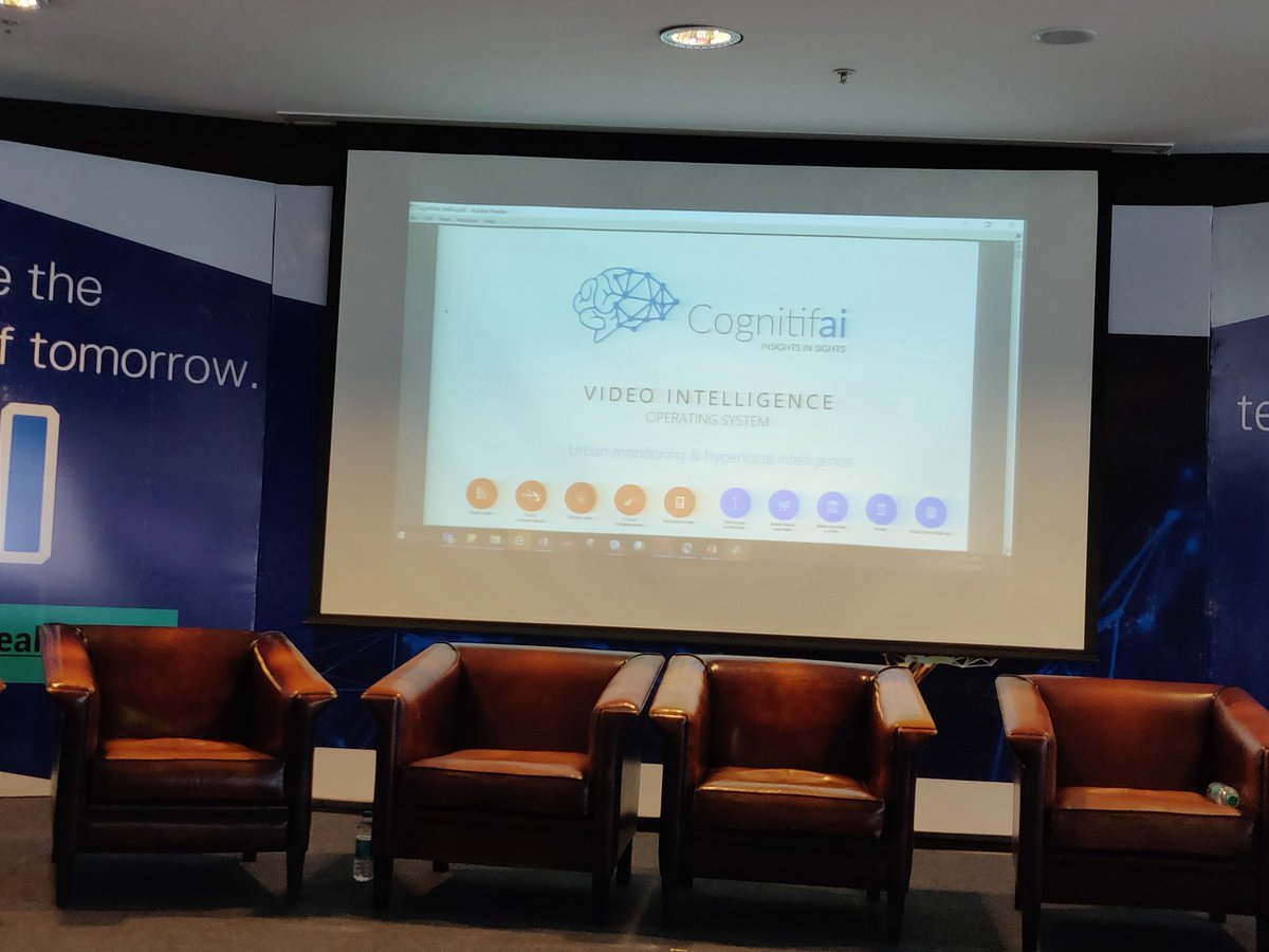 v_shakthi's tweet photo. Cognitifai founder talking about AI in video surveilance and hyper local intelligence at #DellEmcAIDay #DellEmcIndiaCoE https://t.co/7YlIWeJOzs