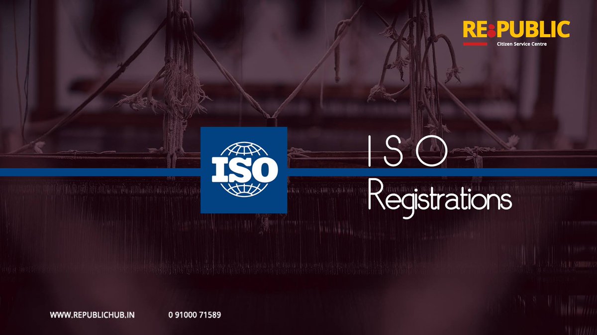 muditva's tweet photo. #Republic provides #ISO_Registration process in #India, An ISO affirmation isn't a permit that allows a movement. It simply ensures that an administration framework, producing procedure, administration or documentation system...
https://t.co/AdVSAaS333 https://t.co/CRVjZe8MPQ