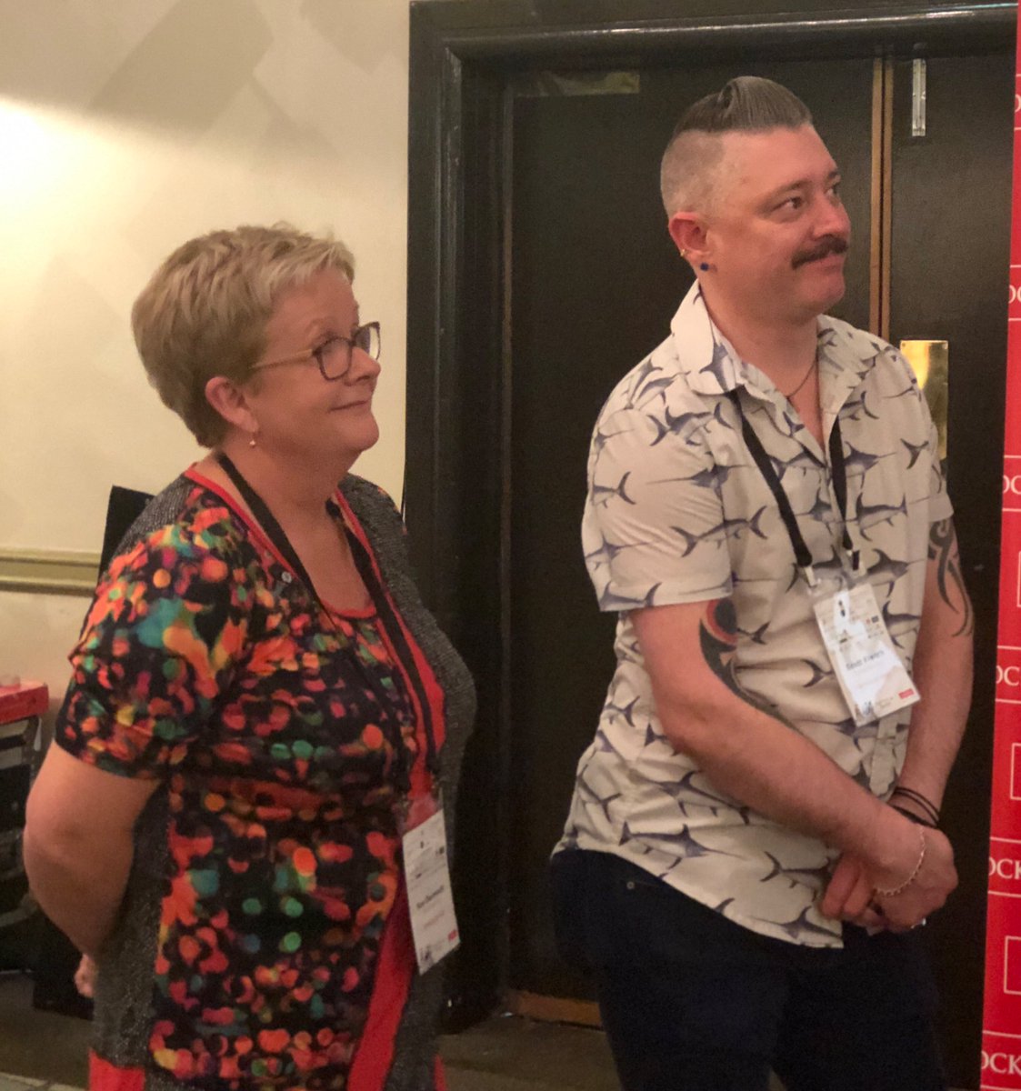birdermein's tweet photo. Scott French and Sue Darmody, the dream team behind #DymCon18 https://t.co/rr1Hynv4mz