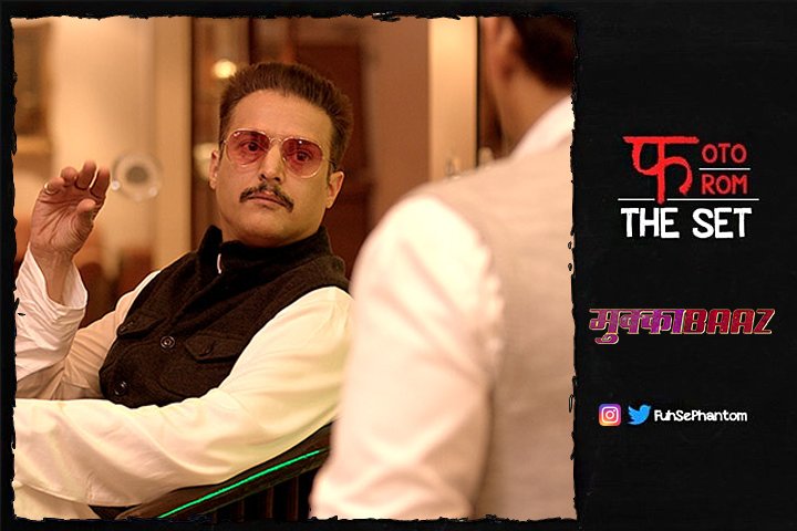 FuhSePhantom's tweet photo. The look that you get from your boss when you are late at work! #PhotoFromTheSet #Mukkabaaz @jimmysheirgill https://t.co/VegZe5h20t