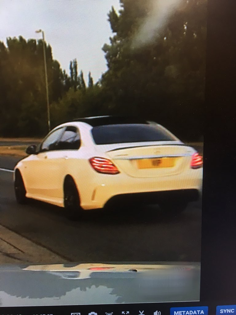 Wakefield- This powerful Mercedes was seen driving around the area quite dangerously and erratically. The occupants had stuck a reg plate on just showing ‘VIP’. When we went to speak to them they made off at speed and it was last seen near jct 38 at Haigh. Any info call us #team2