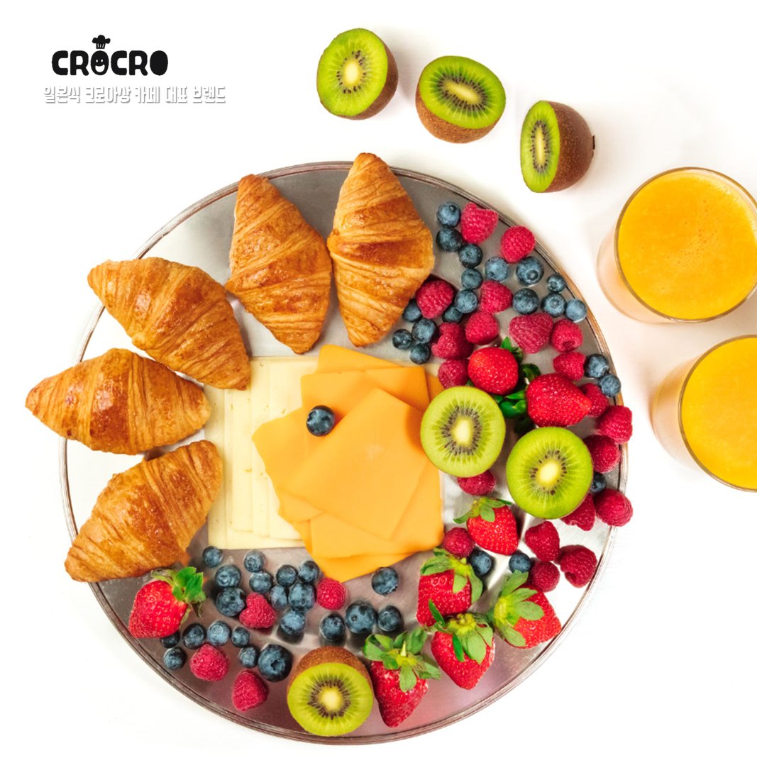 여러가지 다과와 함께 크로아상을 즐겨봅시다^~^ #크로크로 #크로아상 #크로아상맛집 #크로아상카페 #crocro #croissants