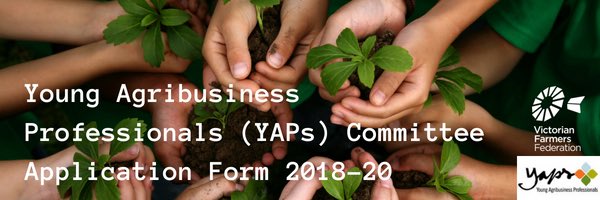Applications are open!

#YAPs is a network for the next generation of food and fibre leaders.

As a committee member, you will have the opportunity to be actively involved with the largest state farmer organisation in Victoria and shape the future direction of food and fibre!