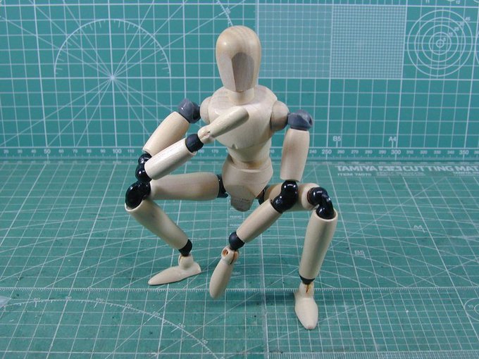 自由なポーズ人形 Togetter