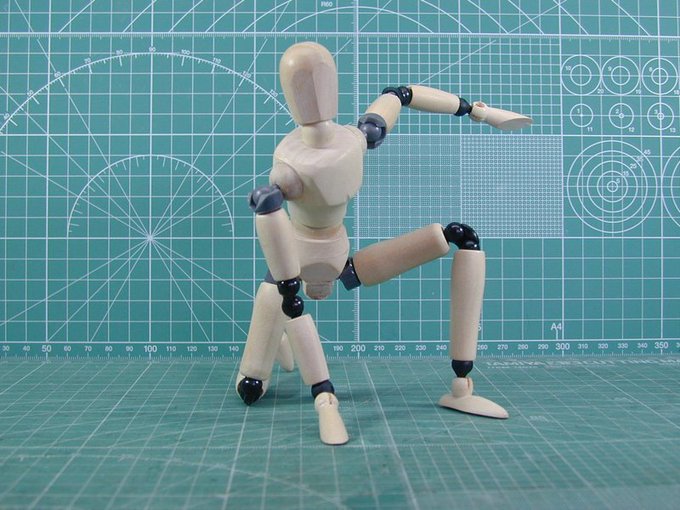 自由なポーズ人形 Togetter