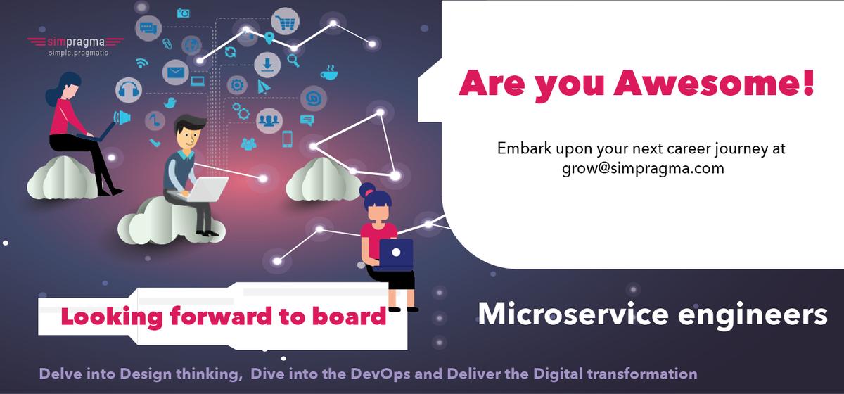simpragma's tweet image. Opportunities do not knock always. Join us !!!
We are hiring.
#simpragma #microservicesdevelopers #jobs #HiringNow  #designthinking #DigitalTransformations 

simpragma.com/#section-career