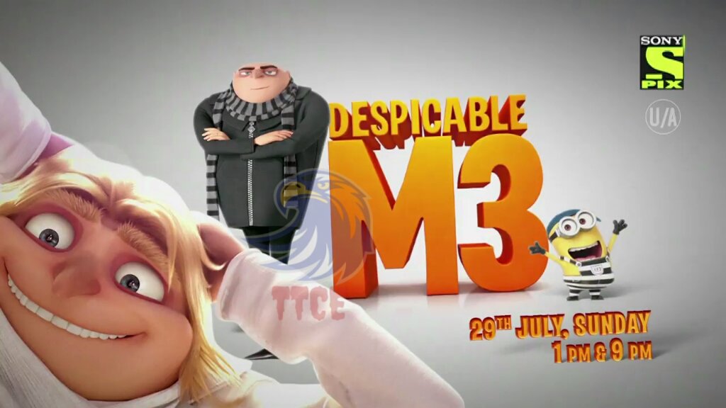 TamilTvChanExp's tweet photo. Indian Television Premiere
#DespicableMe3
Sunday 1 PM & 9 PM
#SonyPixHD @DespicableMeXYZ https://t.co/QKmbCPkfzt