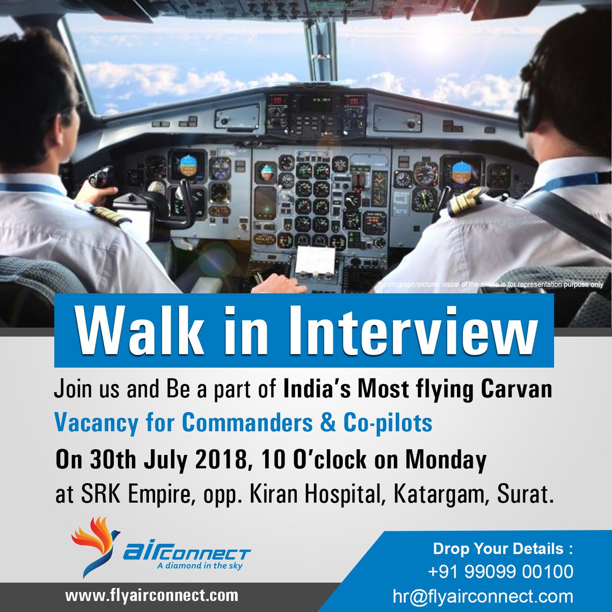 flyairconnect's tweet photo. Walk in Interview... https://t.co/7ECDYPlFVs