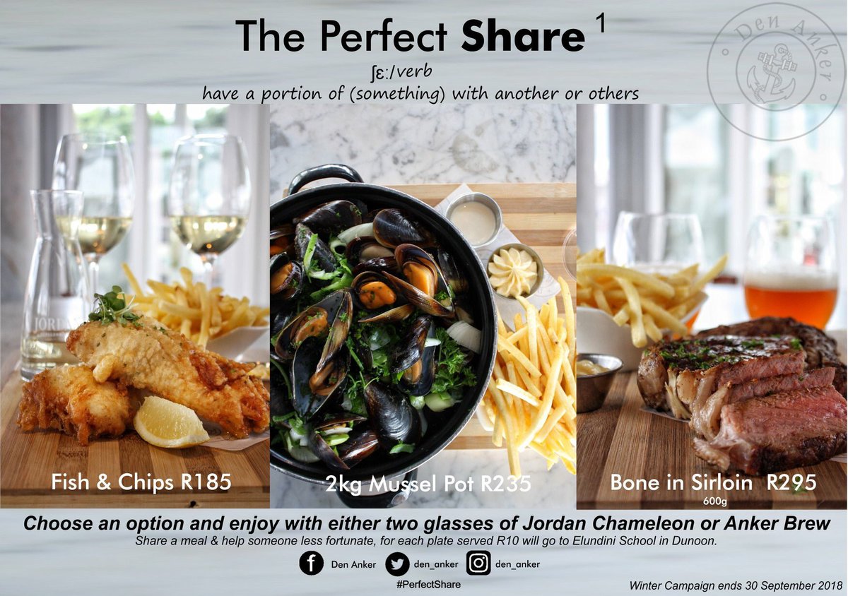 den_anker's tweet photo. #DiscoverDelicious with our #PerfectShare Sirloin on the Bone sharing option.
600g Sirloin + large portion frites + salad + 2 Anker Brews or Jordan Chameleon 
#DenAnker #Winter #WinterSpecials #80Dishes https://t.co/3NjN09LwSm