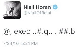 todays1dhistory's tweet photo. Today (July 24) in 2016 - Niall shares some words of wisdom 😂😂 https://t.co/SWnitqq6Ki