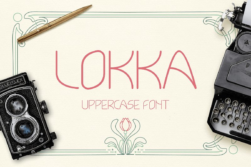 Art nouveau font free commercial use