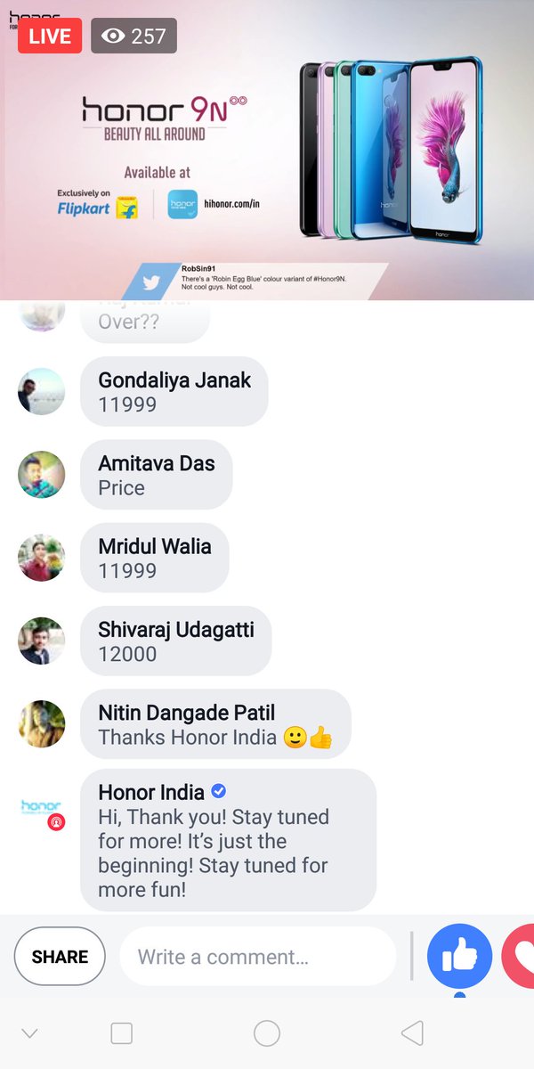 Ni3iN_D28's tweet photo. @HiHonorIndia @DeccanChronicle Quickest Honor fan to share real live feed screenshot of the beautiful #Honor9N in Facebook contest post.... please check my genuine efforts on FB.
#Capture9N #BeautyAllAround https://t.co/80qNXdAqKS