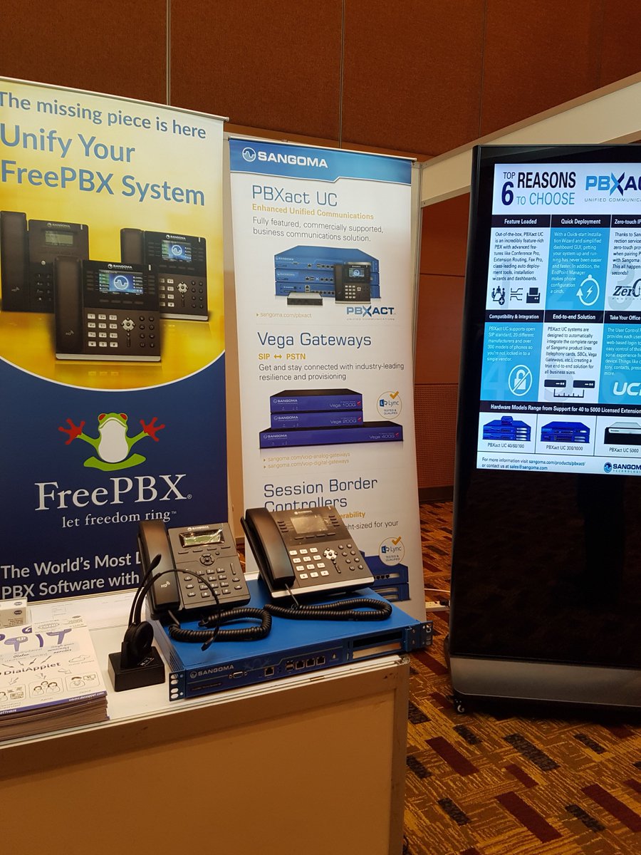 voipdotmy's tweet photo. Happening now! Visit us at BankTech Asia Kuala Lumpur Booth No 18 to find out how @Sangoma IP-Telephony solution works for Banking Industry
#voipdotmy #callcenter https://t.co/mGWAkanzA0