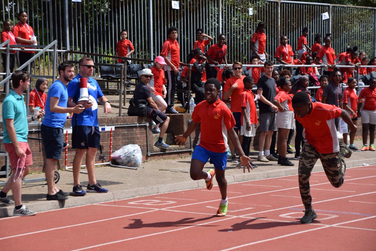 PE_CHEA's tweet photo. School is out for summer and here are a few shots from our sports day this year! Fantastic day @TootingBecTrack and a great performance from all @CityHeightsEACT students! #athletes #champions https://t.co/0rF036kbEF