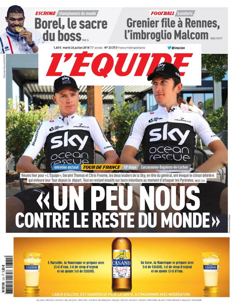 Le_Beau_Velo's tweet photo. Les Sky sont en train de craquer mentalement, et ce de tous les côtés : coureurs, Brailsford, Portal...
Affaire à suivre cette semaine... #TDF2018 #GoTom #GoPrimoz #GoRomain https://t.co/6GZUQTwl80