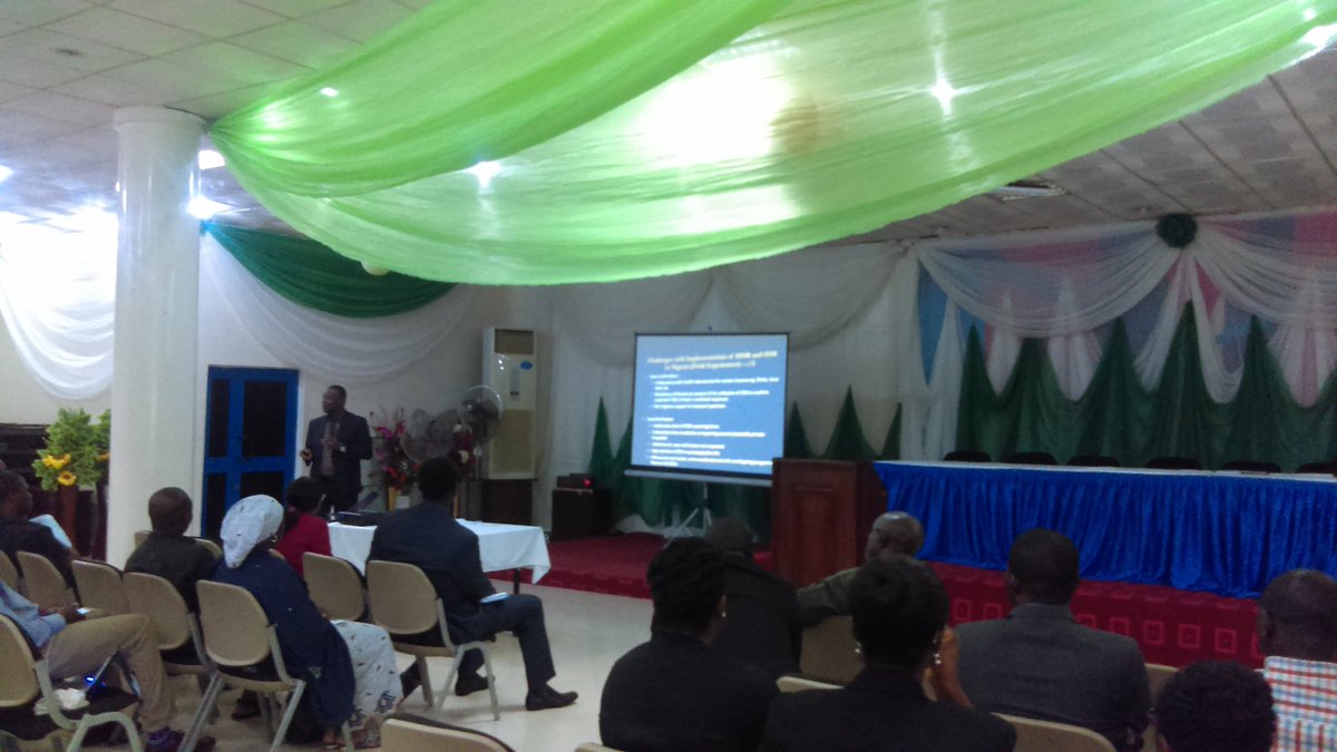 Dr Lawrence Ohammah (WHO)- discussing challenges of IDSR and IHR in Nigeria (Field Experiences). <a href="/sesmak/">Olusesan Makinde</a> <a href="/viablekm/">Viable Knowledge</a> <a href="/nighealthwatch/">Nigeria Health Watch</a> <a href="/Ng_EPiSON/">EPiSON Nigeria</a> #Epison2018