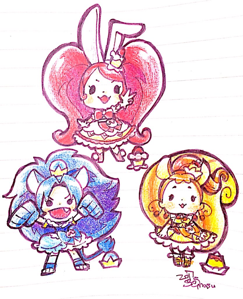 #デフォルメ絵を流してデフォルメ民を増やそう
創作は全然なかった デフォルメ大好き民です 