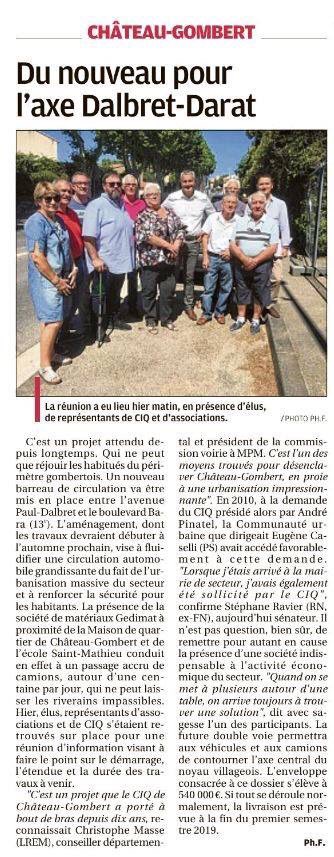 #13013 Une réalisation indispensable pour fluidifier la circulation et sécuriser le quartier. Merci au #Ciq et à tous les acteurs de ce projet